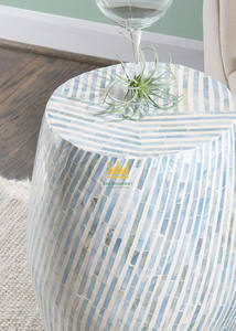 Tabouret en nacre de haute qualité, design moderne et réglable, respectueux de l'environnement, pour chambre à coucher et hôtel, origine Vietnam - Product Image 3