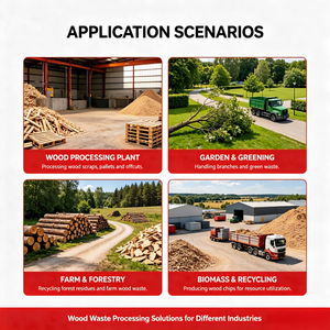 Trituratore Universale per Tronchi di Legno a Cingoli, Motore Diesel da 75 CV, Alimentazione a Piastre a Catena per Triturazione di <span class=keywords><strong>Foglie</strong></span> di Palma - Product Image 6