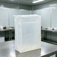أكياس صمامية مقاومة للماء من البولي إيثيلين منخفض الكثافة (LDPE) ذات قاع مسطح لتعبئة 50 كجم من إضافات الأعلاف ومسحوق تغذية الحيوانات