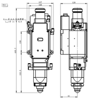 Tête de découpe laser 3KW 8KW A230E/A620E AU3TECH avec système de contrôle CNC SC2000E (Kit complet)