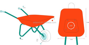 Rbb0103 — Mini roues de brouette en plastique, pour enfants, fourre-tout, feuilles, jouet de jardin - Product Image 5