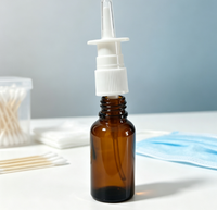 Flacon pulvérisateur nasal en verre vert, petit flacon vide pour pulvérisation nasale 5ml 10ml 30ml 50ml 100ml pour l'emballage de produits cosmétiques