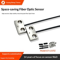 Capteur à fibre optique GT-L53TZ, haute stabilité, fixation par vis, détection électronique de précision automatisée, panneau plat, détection traversante