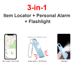 Xách Tay Tự Vệ Cá Nhân Báo Động Tracker Vị Trí 130dB Còi Báo Động Key Finder Điện Thoại Chống Mất Báo Động - Product Image 5