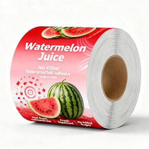 Logotipo De Impressão Personalizada Etiqueta Adesiva Suco De Frutas Bebida Alimentos Garrafa De Vidro Etiqueta De Embalagem Etiquetas Personalizadas De Suco - Product Image 3