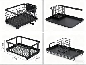 כיור מתקפל איכותי בסיטונאות, מדף אחסון דו-שכבתי לארון, סל פינתי לארון, סל אחסון רב תכליתי - Product Image 4