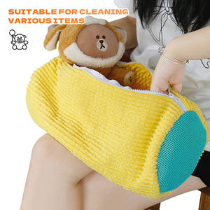 كيس غسيل الأحذية للحماية من التشوه والتنظيف الشامل بزاوية 360 درجة، مناسب للغسالة مع بطانة ناعمة عالية الجودة - Product Image 4