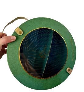 Cadeau de cylindre en carton kraft de luxe personnalisé réutilisable feuille noire rigide conception télescopique points UV fond de couvercle pour la marque de bougie - Product Image 3