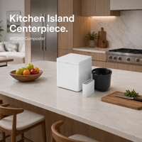 Composteur de déchets alimentaires domestique portable 2,5 L, machine à compost électrique pour cuisine, léger, adapté aux voyages, séchage automatique