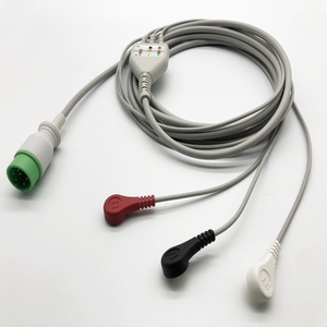 Câble <span class=keywords><strong>ECG</strong></span> 6 broches 3/5 fils compatible avec le moniteur médical <span class=keywords><strong>Zoncare</strong></span> Hwatime - Product Image 5