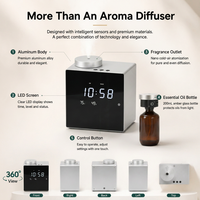 Diffuseur d'huiles essentielles intelligent sans eau de luxe avec logo personnalisé 200 ml, machine à parfum électrique de style français pour la maison, la chambre à coucher, le salon