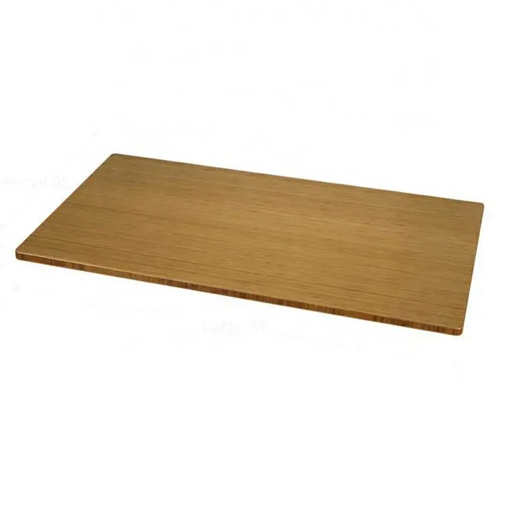 Heim-Büro-Möbel 1" oder 20 mm dicke rechteckige kurve umweltfreundliche trockene löschbare Schreibtischplatte aus uv-gehärtetem massiven Bambus