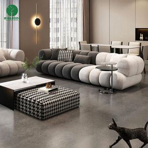 작은 가족 거실 가구 애벌레 소파의 문 트리 새로운 북유럽 패브릭 소파 조합 - Product Image 1