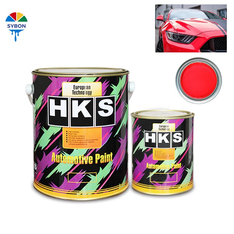 автомобильных красок завод HKS бренд автомобильная краска 2K оранжевый красный хорошее покрытие и цветопередача