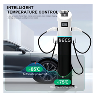 Chargeur de véhicules électriques RFID étanche 44 kW, utilisation commerciale, station de charge au sol, courant nominal 32 A, longueur de câble 5 m, neuf