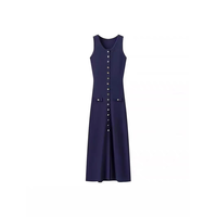Robe Femme Tricotée Slim Sans Manches Col Rond Nouvelle Collection Été 2025 HZ Custom Boutique – Vente en Gros, Tendance et Élégante