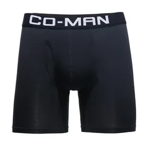 High Quality Mens Classic Solid Cotton Polyestey Stretch Briefs Boxers Other Underwear Shorts Men's Underwear BLACK