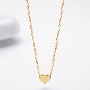 SPJ Nuevo Collar con Colgante de Corazón Vintage de Plata de Ley S925 con Circonita, Chapado en Rodio/Oro de 18K, Joyería Fina para Mujer - Product Image 6