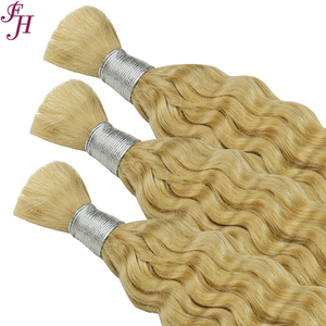 FH Wholesale <strong>Deep</strong> <strong>Wave</strong> Human Hair Bulk No Weft Color Bulk Hair <strong>Extensions</strong> Braiding Human Hair - Product Image 2