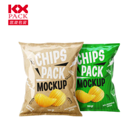 Sacs d'emballage personnalisés imprimés en usine directe, laminés, 100g, 250g, 500g, pour chips de pommes de terre et chips de maïs