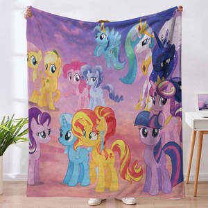 Nueva Manta Personalizada de My Little Pony Rosa, Linda y Kawaii, para Viajes, Decoración del Hogar y Habitación, Mantas de Franela para Niñas y Estudiantes - Product Image 3