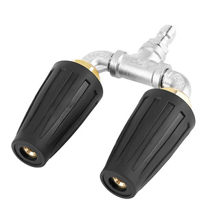 Nettoyeur haute pression à double buse Stim, en alliage d'aluminium, connexion rapide 1/4 pouce, pour le nettoyage et le dégraissage des voitures - Product Image 5