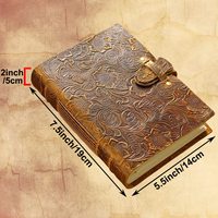 Carnet de croquis A5 en cuir véritable gaufré, couverture rigide, vierge, pour voyage, avec papier kraft rechargeable – Vente en gros