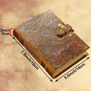 <span class=keywords><strong>Carnet</strong></span> <span class=keywords><strong>de</strong></span> croquis A5 en cuir véritable gaufré, couverture rigide, vierge, pour <span class=keywords><strong>voyage</strong></span>, avec papier kraft rechargeable – Vente en gros - Product Image 2