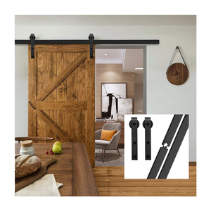 <span class=keywords><strong>Rail</strong></span> de suspension en acier au carbone noir de haute qualité pour <span class=keywords><strong>porte</strong></span> <span class=keywords><strong>coulissante</strong></span> de grange, design moderne, garantie de 2 ans - Product Image 4