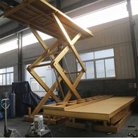 7LSJC Shandong SevenLift 3000kg garaj hidrolik makas su geçirmez servis araba kaldırma platformu ev zemin