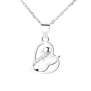 プレミアムジュエリースターリングシルバー925かわいい動物ペンギンペンダントネックレス女の子のためのDestinyジュエリー - Product Image 5