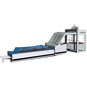 ZH-TMQG Automatic Cold Glue Flute Laminating Used For Corrugated Carton Paperboard Industrial Machine Manufacture