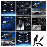 12V-24V Auto-Zigarettenanzünder zu DC-Stromkabel für Starlink Mini, 16AWG Reinkupfer Hochleistungs-Stromkabel Wasserdicht
