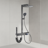 Ensemble de douche XILAIDUN de haute qualité avec bouton piano pour salle de bain, mitigeur de baignoire en laiton