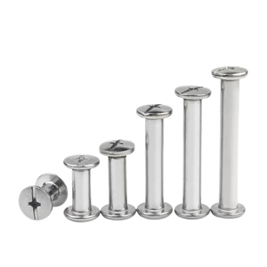 Tornillos Chicago <span class=keywords><strong>de</strong></span> Acero Inoxidable 304, Pernos con Tuercas <span class=keywords><strong>de</strong></span> Barril, Postes <span class=keywords><strong>de</strong></span> Unión para Manualidades en Cuero, Álbumes <span class=keywords><strong>de</strong></span> Fotos, Menús y Sujetadores <span class=keywords><strong>de</strong></span> Libros - Product Image 1