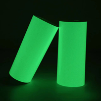 Lianxing Night Dark in Glow Tape Vinilo imprimible PVC Película fotoluminiscente Vinilo luminoso para señales de advertencia