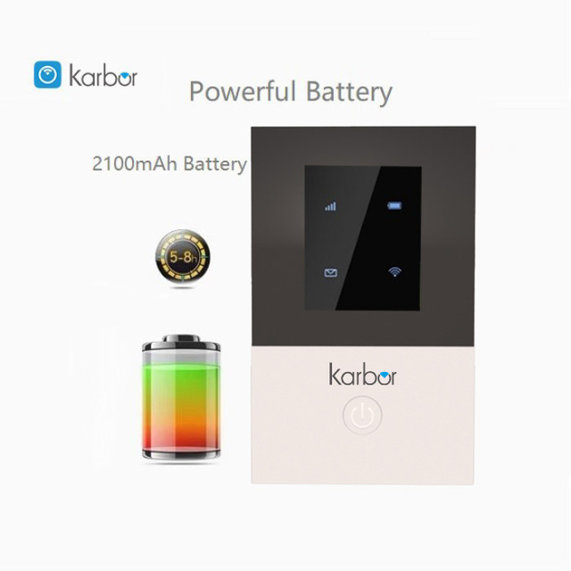 Karbor MF835 Mini Wireless Router WiFi 6 Hotspot with VoIP VPN Functions 2100mAh Battery Portable Mini Computer