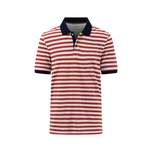 Polo a Rayas para Hombre, Corte Ajustado, Silueta Entallada, Diseño Moderno, Estilo Urbano Contemporáneo, Estilo Casual Refinado - Product Image 1
