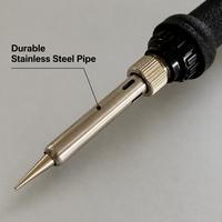 Fer à souder à température réglable, sûr ESD, avec chauffage en céramique, pointes remplaçables, outil de soudage électrique 250-420°C pour réparation électronique DIY