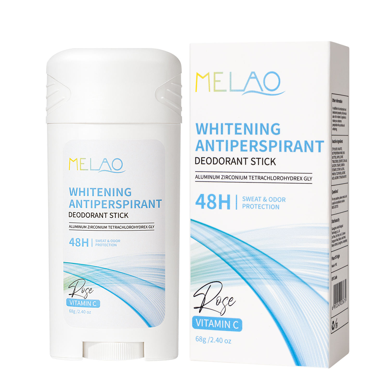 68g WHITENING ANTIPERSPIRANT DEODORANT STICK (ROSE)