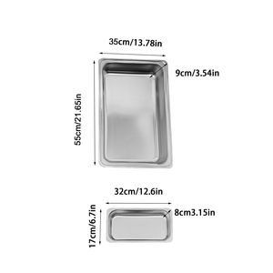 Stainless Steel Buffet <b>Warmer</b> with Detachable Multi-Purpose Fish Grilling Tray for Hotels and Restaurants - Product Image 4