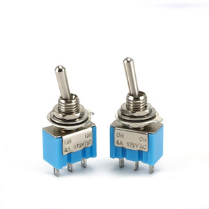 Кнопочный переключатель MTS-102 3-контактный 2-скоростной 6-мм кнопочный переключатель на синем мини-переключателе - Product Image 1