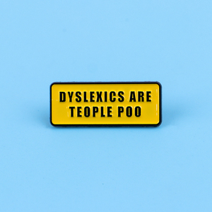 DYSLEXICS ARE TEOPLE POO " Emaye Pin Yaka İğnesi Kahve Sözleri Broşlar Kadınlar için Moda Takı Aksesuarları Arkadaşlar Hediye - Product Image 2