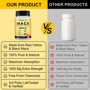 Artoalabs Organische Zwart Rood Geel Macaroot Extract <span class=keywords><strong>Capsules</strong></span> Supplement Libido Energie Ondersteuning Maca Wortel <span class=keywords><strong>Capsules</strong></span> Voor Mannen En Vrouwen - Product Image 4