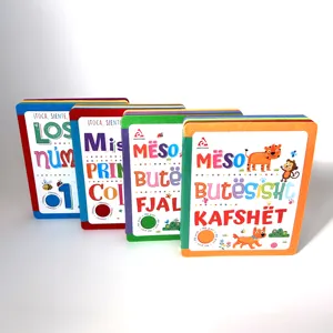 Factory customized children's felt book hardcover board book, touch and feel book for kids