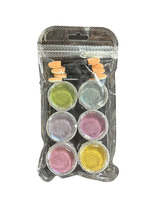 Poudre miroir SH Hot South America, orange fluorescent, rose, bleu, vert, jaune, chrome, pigment métallique UV pour nail art