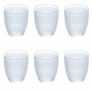 Set di 6 Bicchieri ROMA da 325ml Trasparenti - Product Image 1