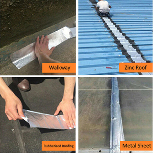Membrana Impermeabilizante para Sellado de Goteras en Techos, Masilla Autoadhesiva de Lámina de Aluminio, Caucho Butílico, <span class=keywords><strong>Cinta</strong></span> <span class=keywords><strong>Selladora</strong></span> Blanca para Techos de Autocaravanas - Product Image 6