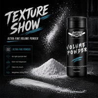 Poudre volumisante pour cheveux sans résidus BARBERBATTLE BRANDED 25g, poudre volumisante mate pour cheveux pour hommes