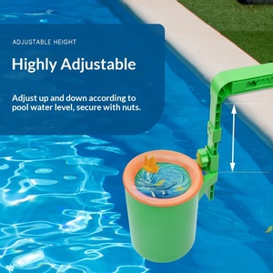 Pulitore Galleggiante per Piscina in PP Modificato di Alta Qualità, Regolabile in Altezza, Montabile a Parete, per Detriti - Product Image 1